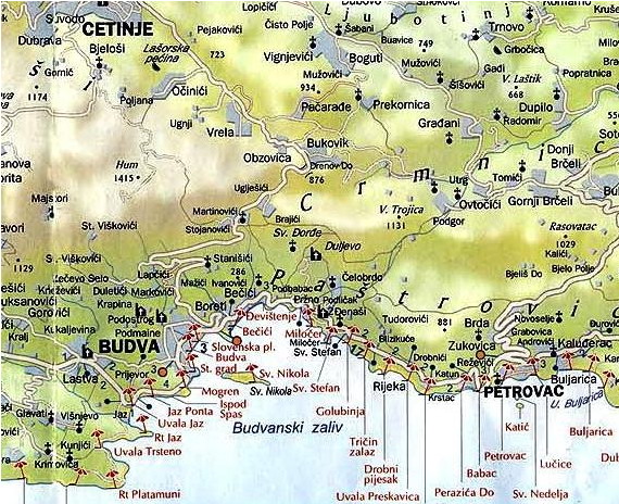 crna gora primorje mapa juliayunwonder: mapa srbije i crne gore crna gora primorje mapa